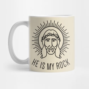 Jesus is my rock Mug